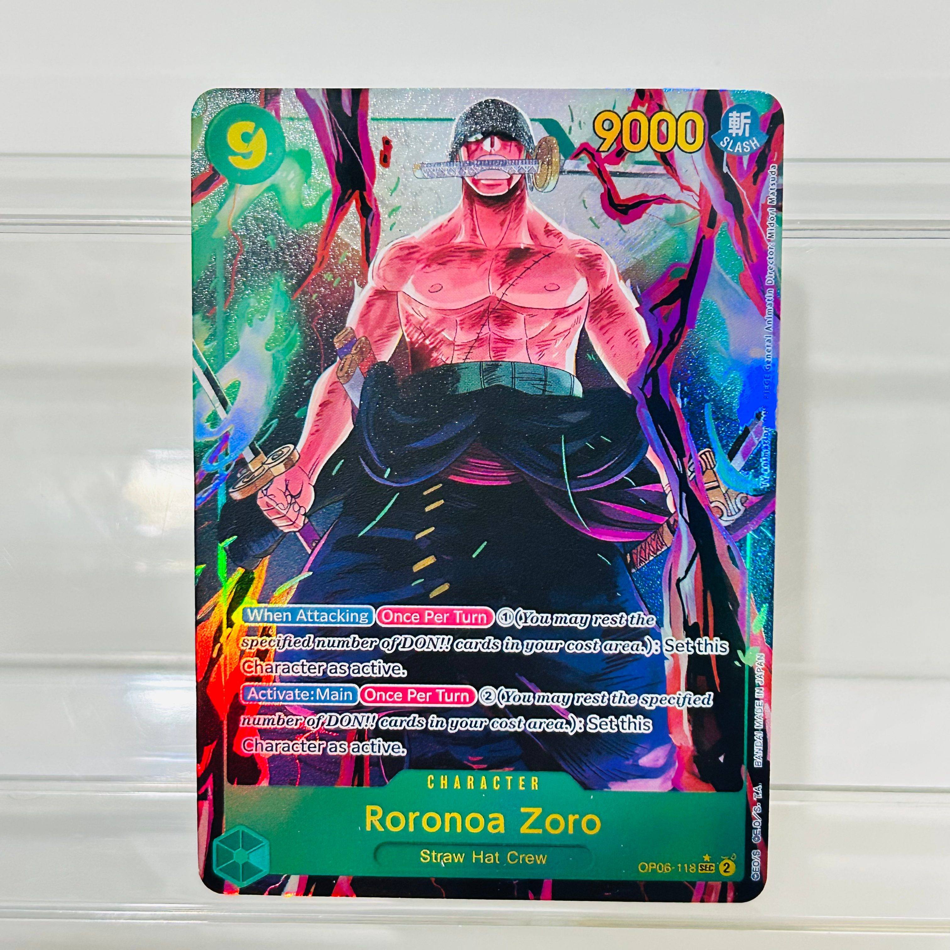 Board Game Anime - One Piece Roronoa Zoro OP06-118 Card