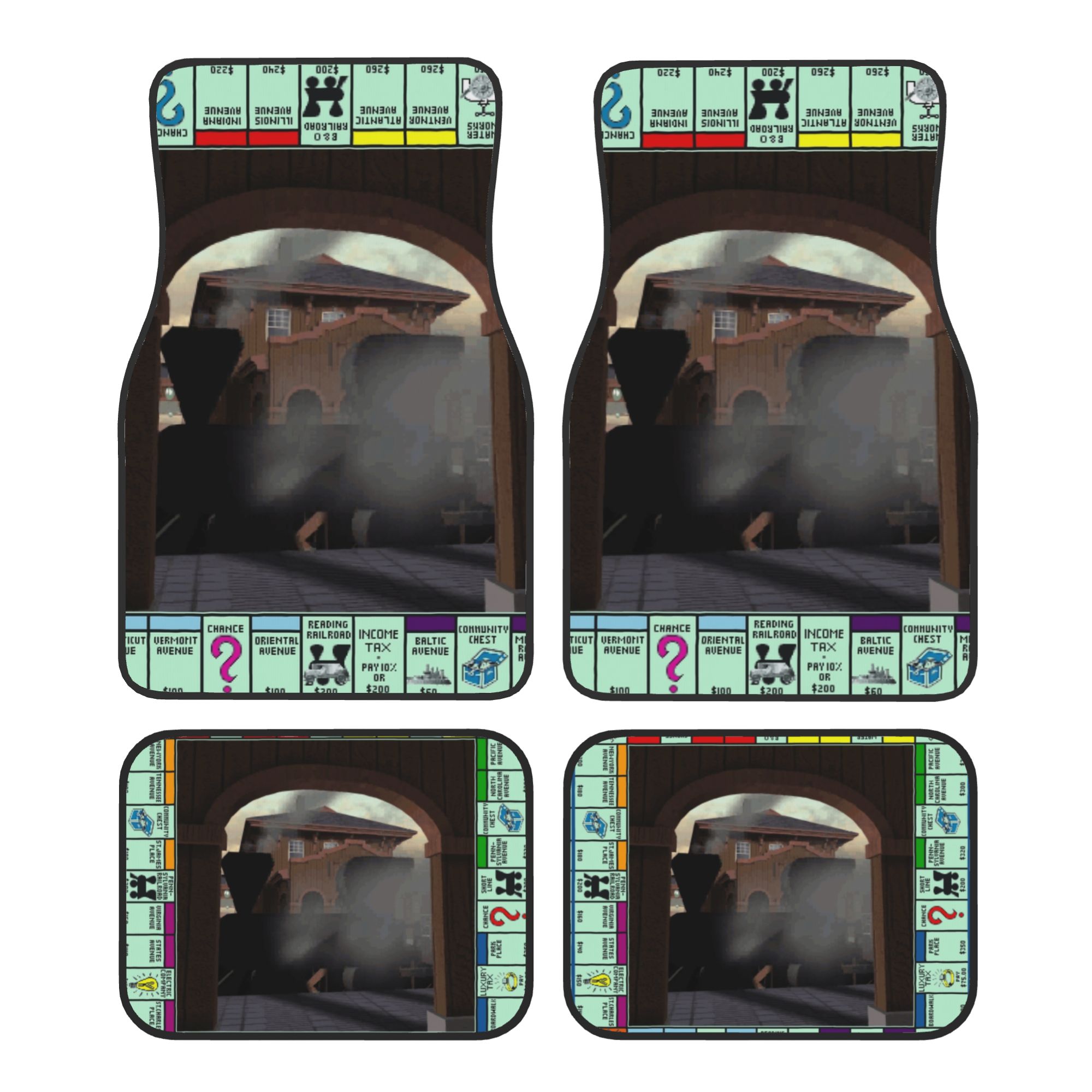 Board Game Monopoly - Crystal Velvet Car Floor Mats 4