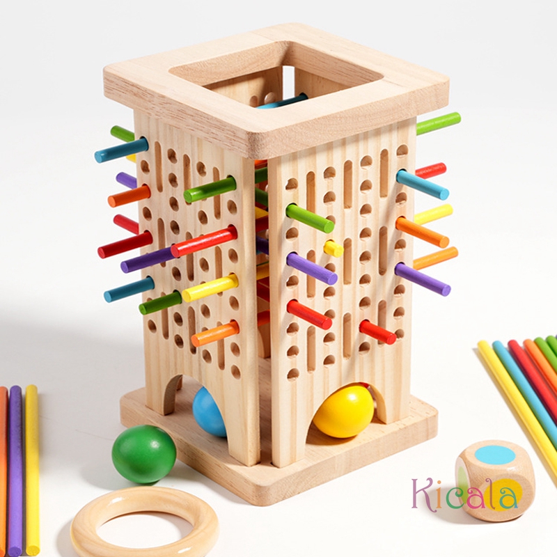 Montessori Game Wooden Board G - Dice Tower Wooden บทวิจารณ์และราคา
