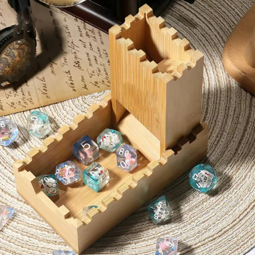 Wooden Dice Tower Folding Stor - Dice Tower Wooden บทวิจารณ์และราคา