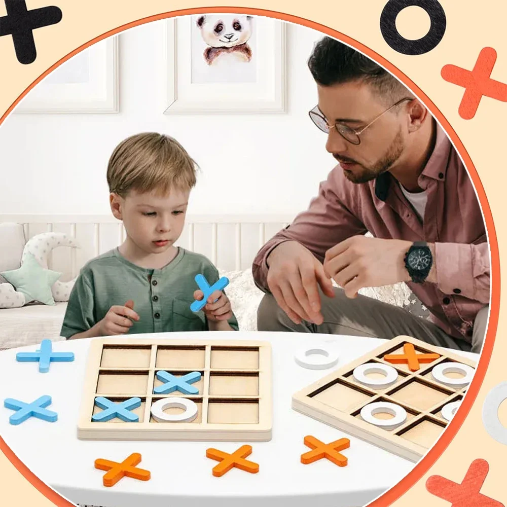 Wooden XO Tic Tac Toe Game Min - Board Game Ideas บทวิจารณ์และราคา