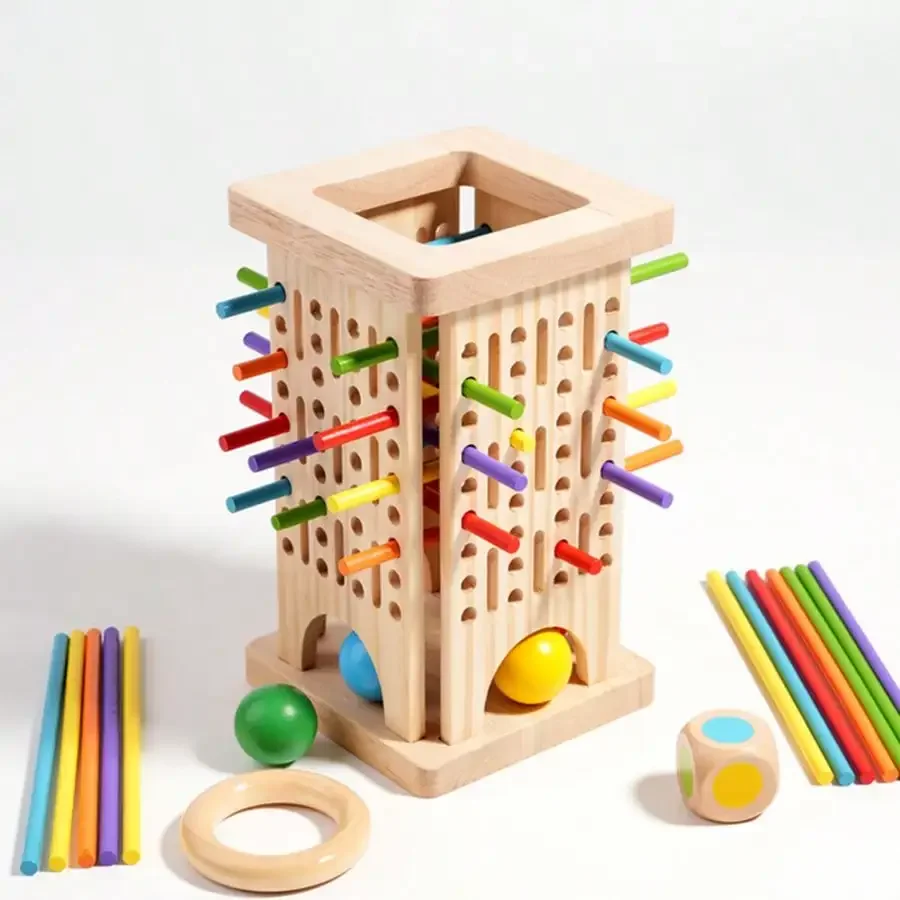 2026 3-In-1 Wooden Stick Puzzl - Dice Tower Wooden บทวิจารณ์และราคา