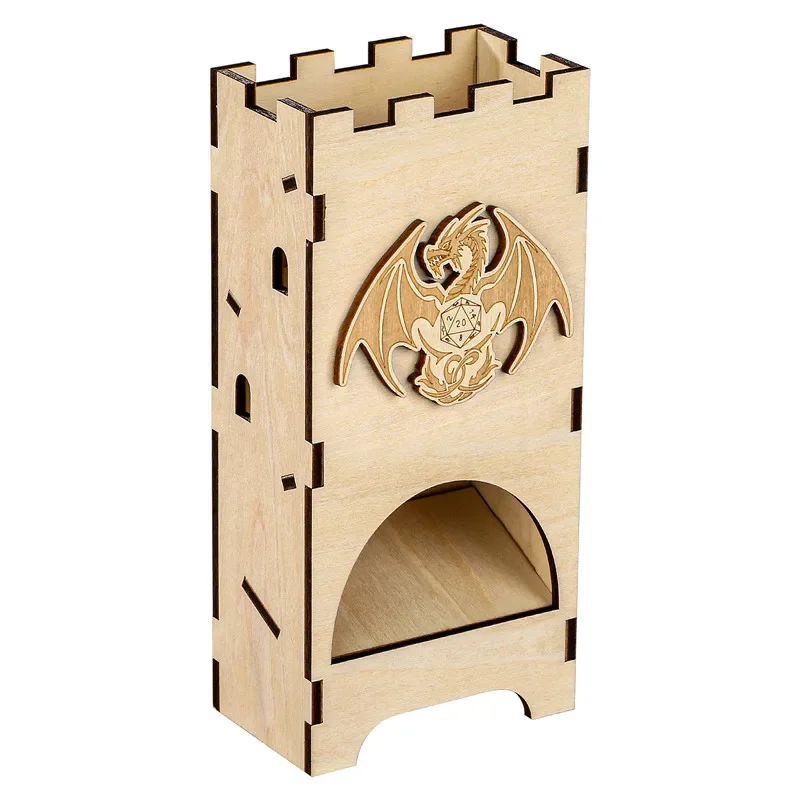 Mysterious Dragon Pattern Wood - Dice Tower Wooden บทวิจารณ์และราคา