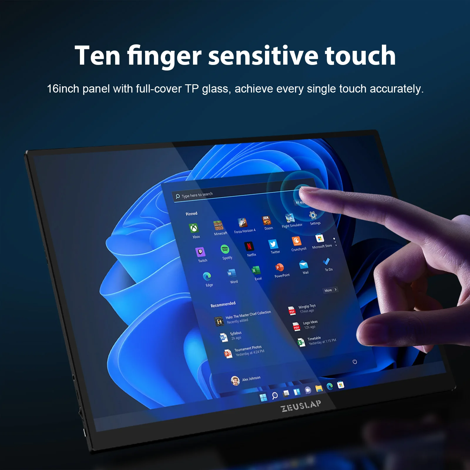 ZEUSLAP Portable Monitor Touch - Board Game Journal บทวิจารณ์และราคา