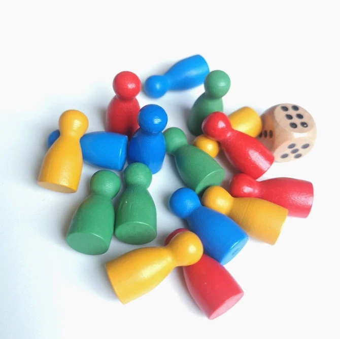 100 Pcs Colorful Wooden Chess  - Board Game Hegemony บทวิจารณ์และราคา