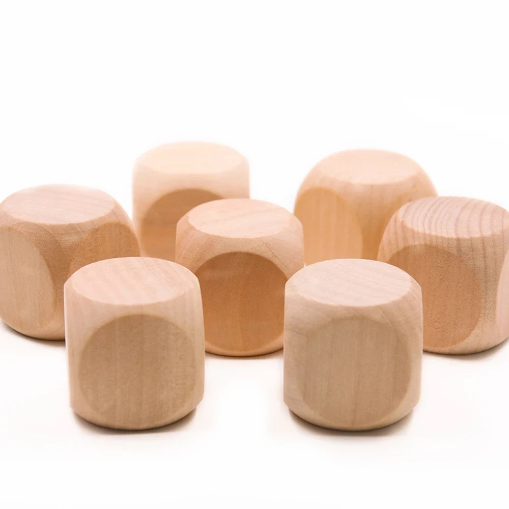 10 Pcs Blank Wooden Dice Unfin - Dice Tower Wooden บทวิจารณ์และราคา