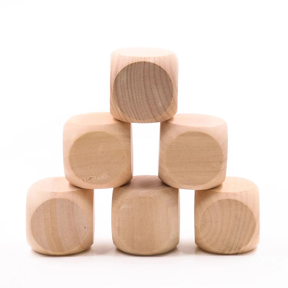 10 Pcs Blank Wooden Dice Unfin - Dice Tower Wooden บทวิจารณ์และราคา