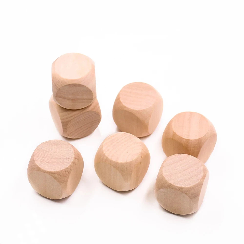 10 Pcs Blank Wooden Dice Unfin - Dice Tower Wooden บทวิจารณ์และราคา