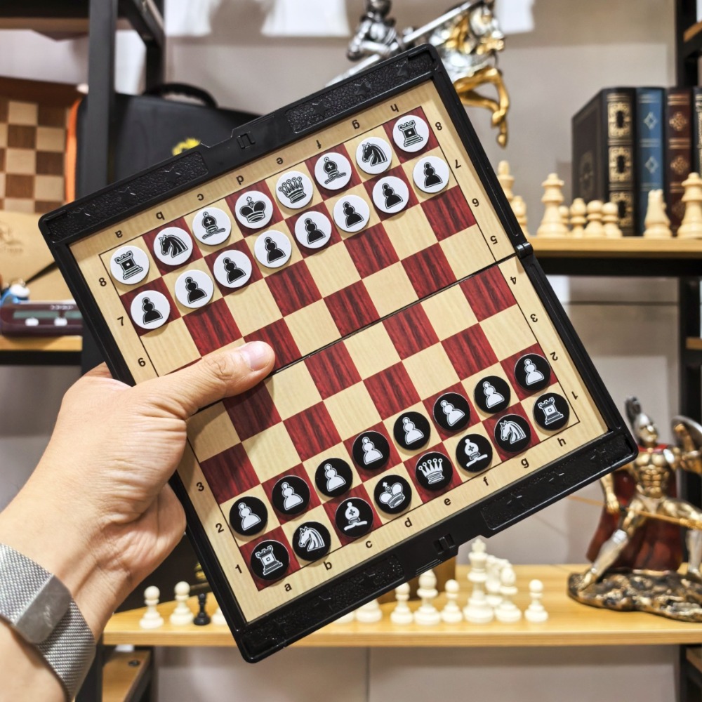 Mini Chess Set with Folding Ma - Magnetic Travel Chess บทวิจารณ์และราคา