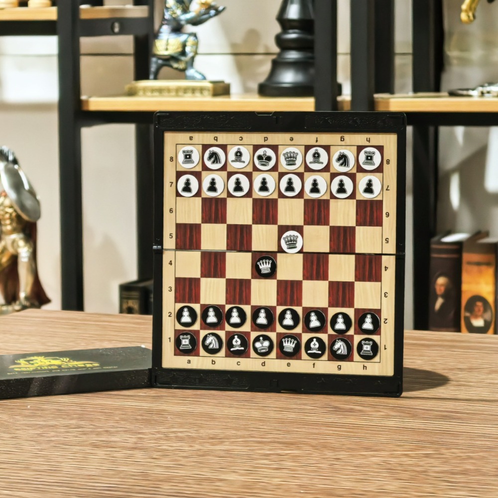 Mini Chess Set with Folding Ma - Magnetic Travel Chess บทวิจารณ์และราคา