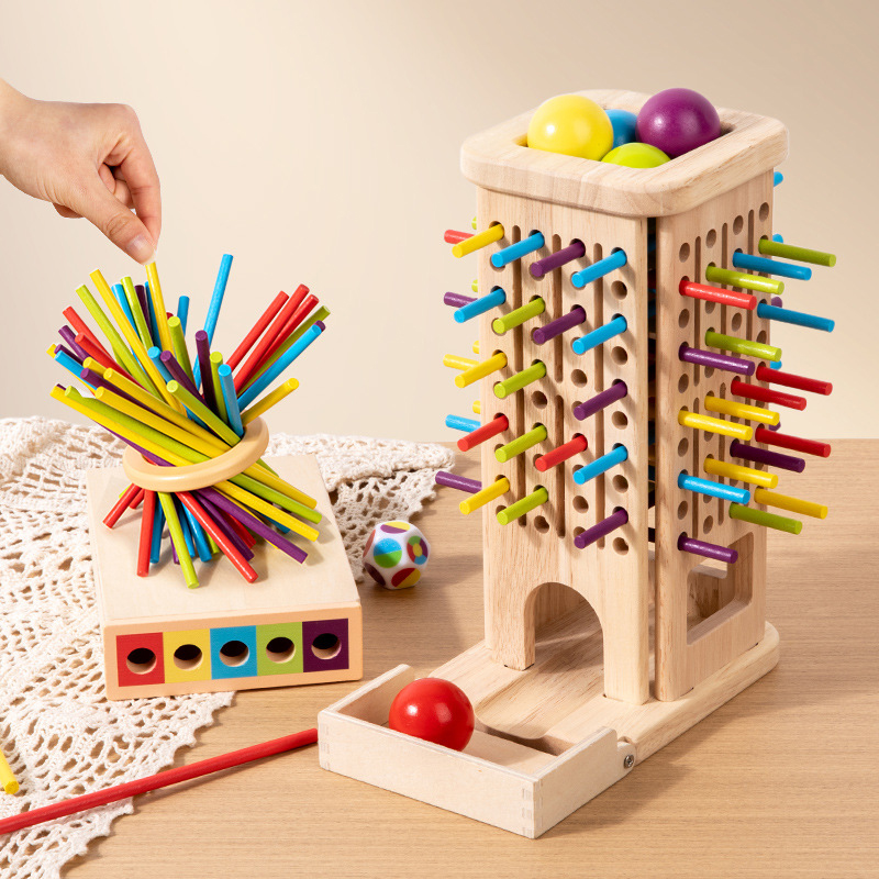 Montessori Game Wooden Stick T - Dice Tower Wooden บทวิจารณ์และราคา