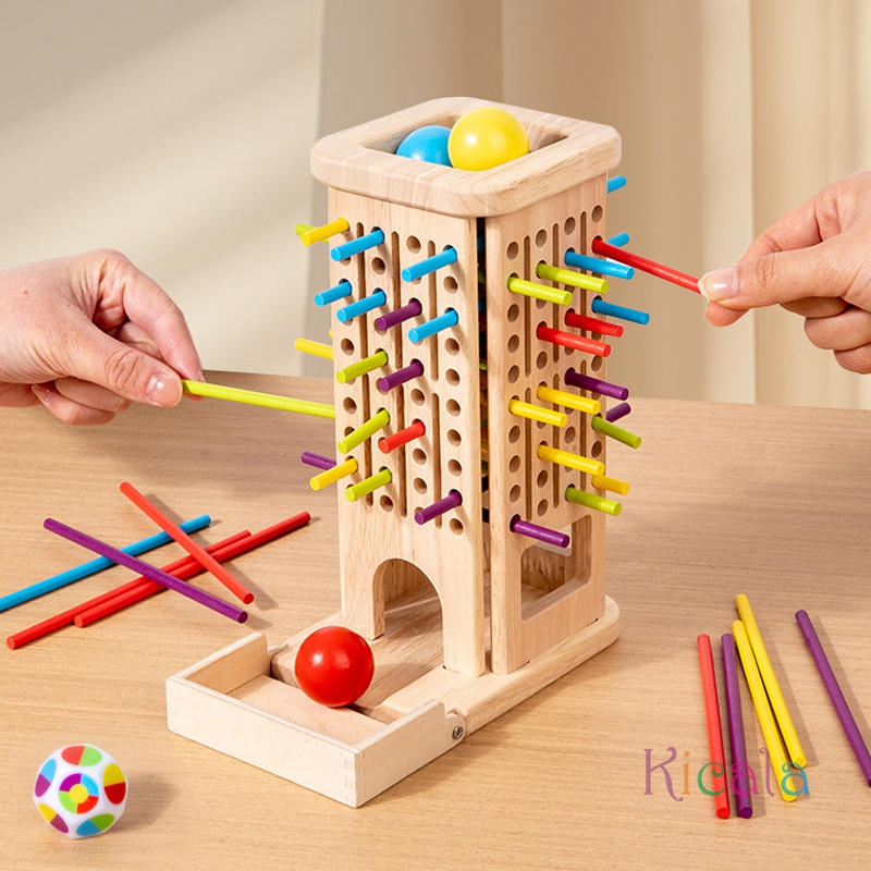 Montessori Game Wooden Stick T - Dice Tower Wooden บทวิจารณ์และราคา