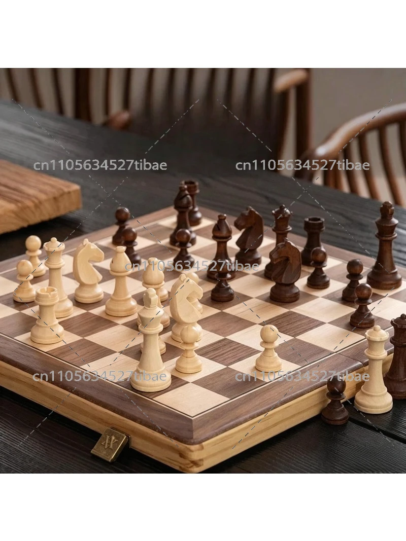 Magnetic Chess Set Solid Wood  - Magnetic Travel Chess บทวิจารณ์และราคา