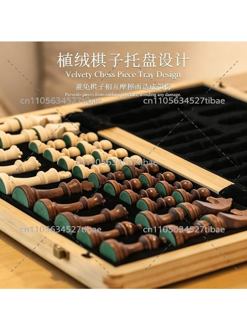 Magnetic Chess Set Solid Wood  - Magnetic Travel Chess บทวิจารณ์และราคา