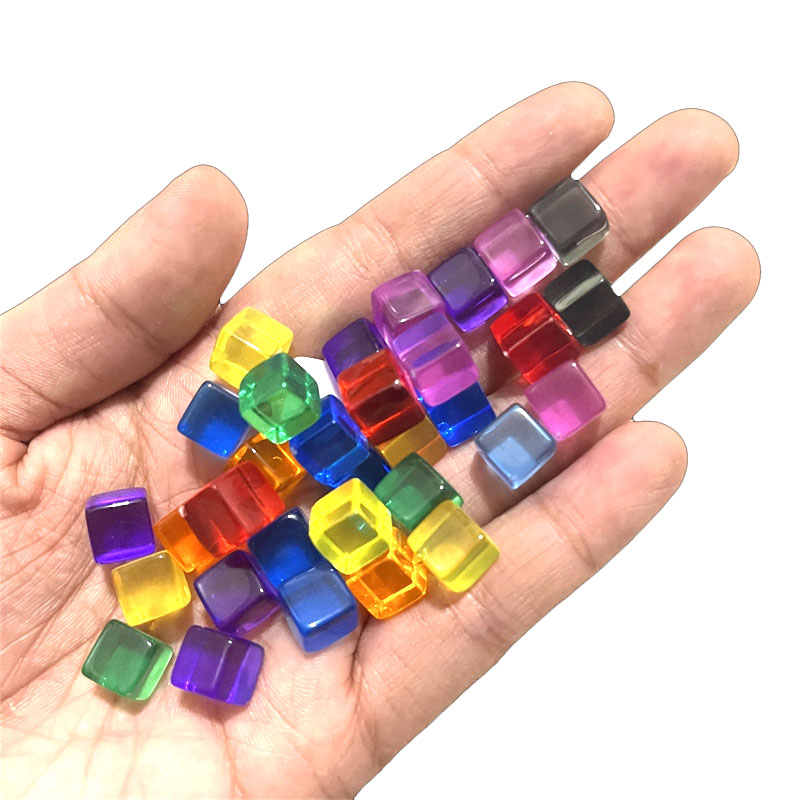 100pcs/set 8mm Clear Cube Dice - Board Game Hegemony บทวิจารณ์และราคา