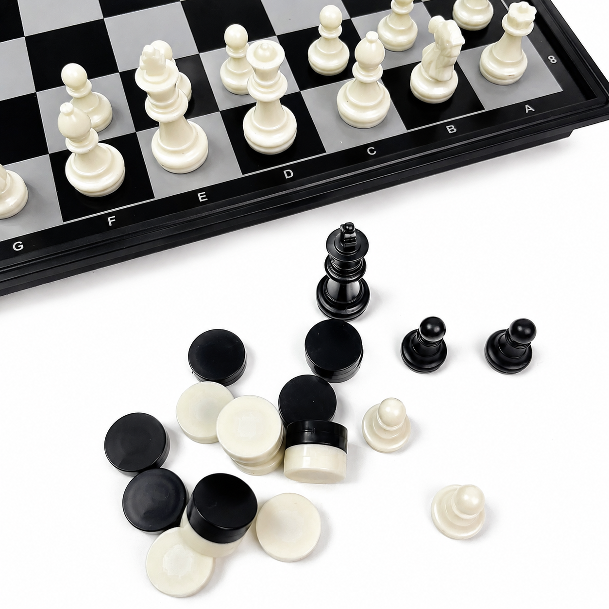 19.1x19.7cm 3 in 1 Folding Mag - Magnetic Travel Chess บทวิจารณ์และราคา
