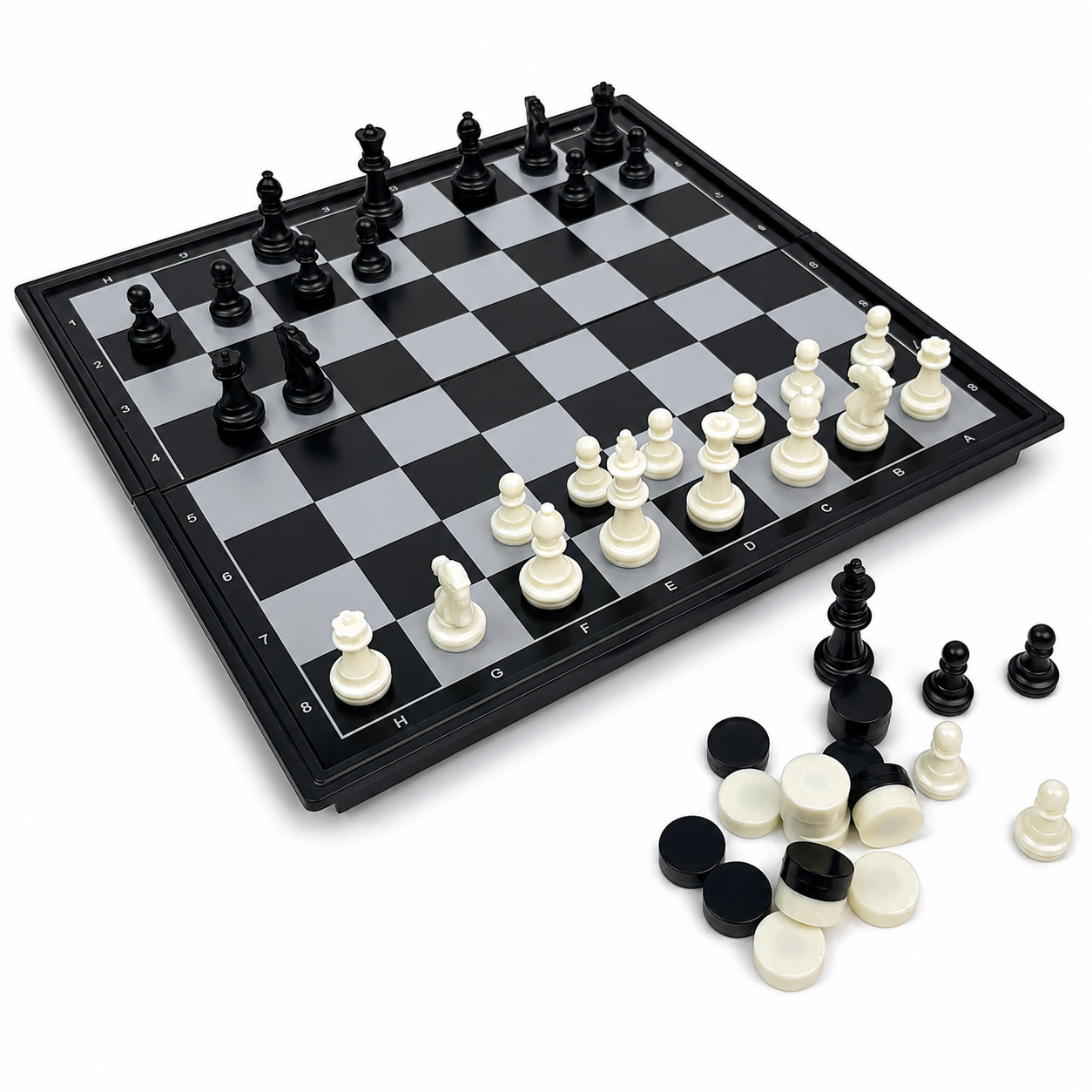 19.1x19.7cm 3 in 1 Folding Mag - Magnetic Travel Chess บทวิจารณ์และราคา