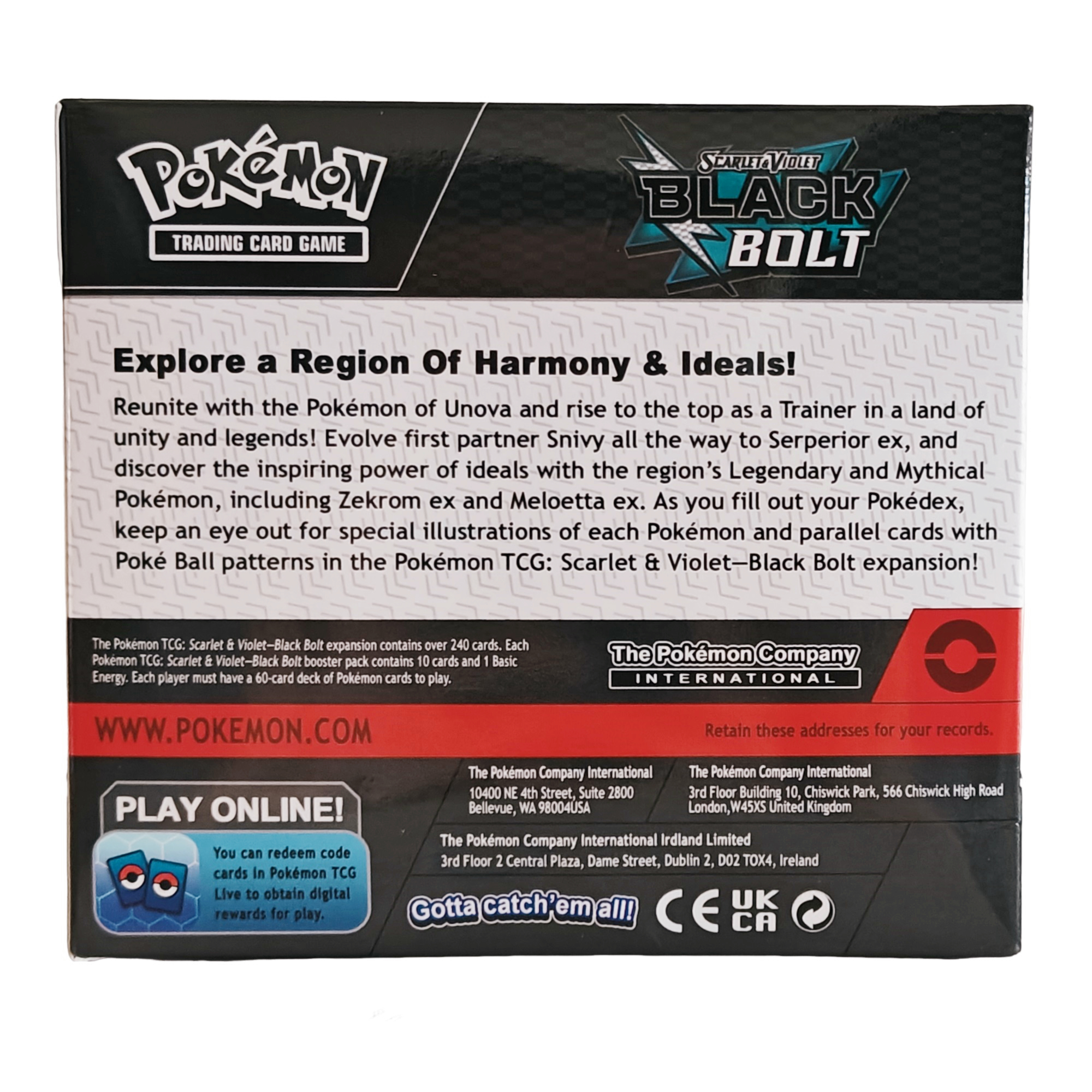 Black Bolt Pokemon Trading Car - Board Game Zoo บทวิจารณ์และราคา
