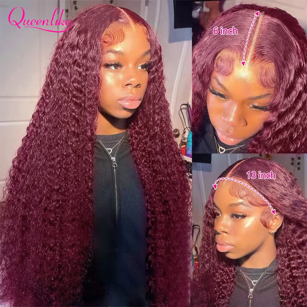 30inch Curly Burgundy 13x6 Hd  - Board Game Queen บทวิจารณ์และราคา
