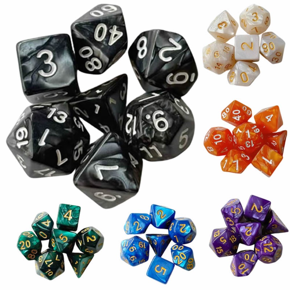 7pcs Dice Set Board Games Roll - Board Game Hegemony บทวิจารณ์และราคา