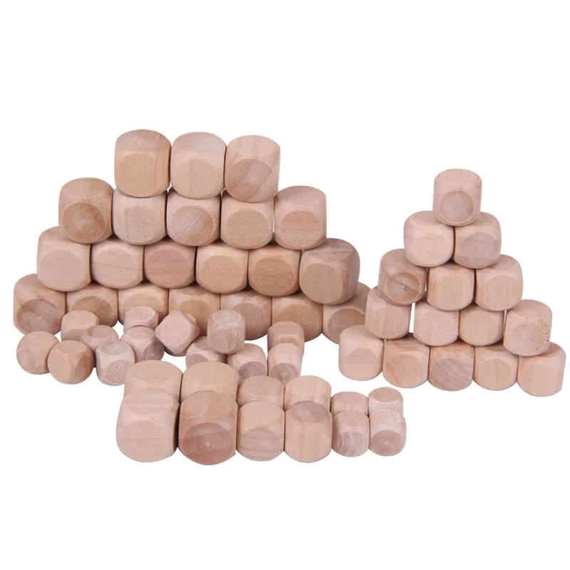 10pcs D6 6 Sided Blank Wood Di - Dice Tower Wooden บทวิจารณ์และราคา