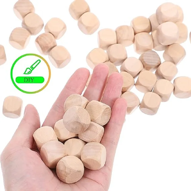 10pcs D6 6 Sided Blank Wood Di - Dice Tower Wooden บทวิจารณ์และราคา