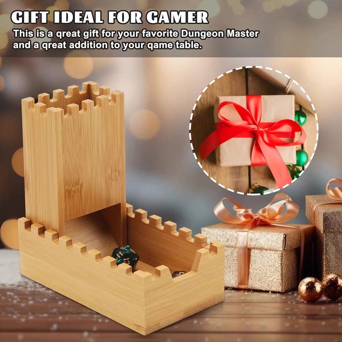 Foldable Wooden Dice Tower Dic - Dice Tower Wooden บทวิจารณ์และราคา
