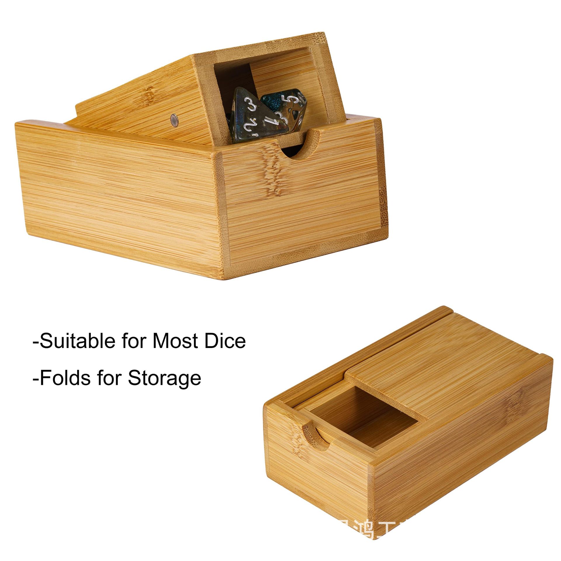 Foldable Wooden Dice Tower Dic - Dice Tower Wooden บทวิจารณ์และราคา