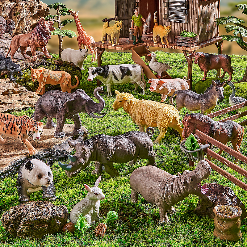Montessori Toy Wild Farm Dinos - Board Game Zoo บทวิจารณ์และราคา