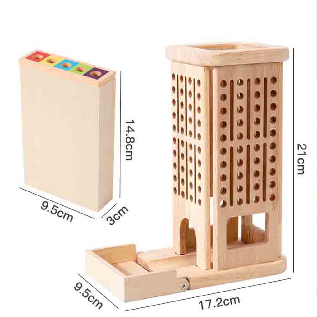 Wooden Stick Tower Toy With St - Dice Tower Wooden บทวิจารณ์และราคา