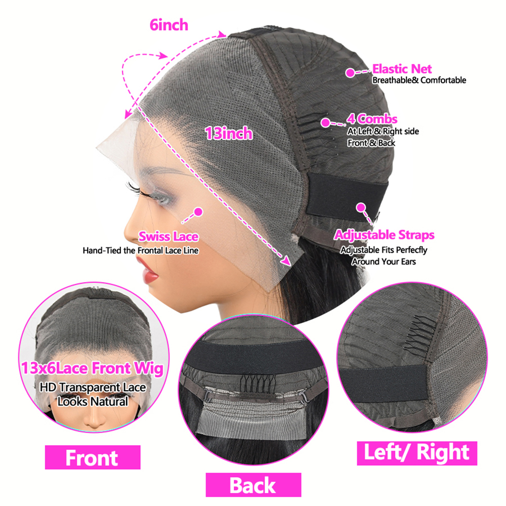 13x6 Lace Front Human Hair Wig - Board Game Queen บทวิจารณ์และราคา