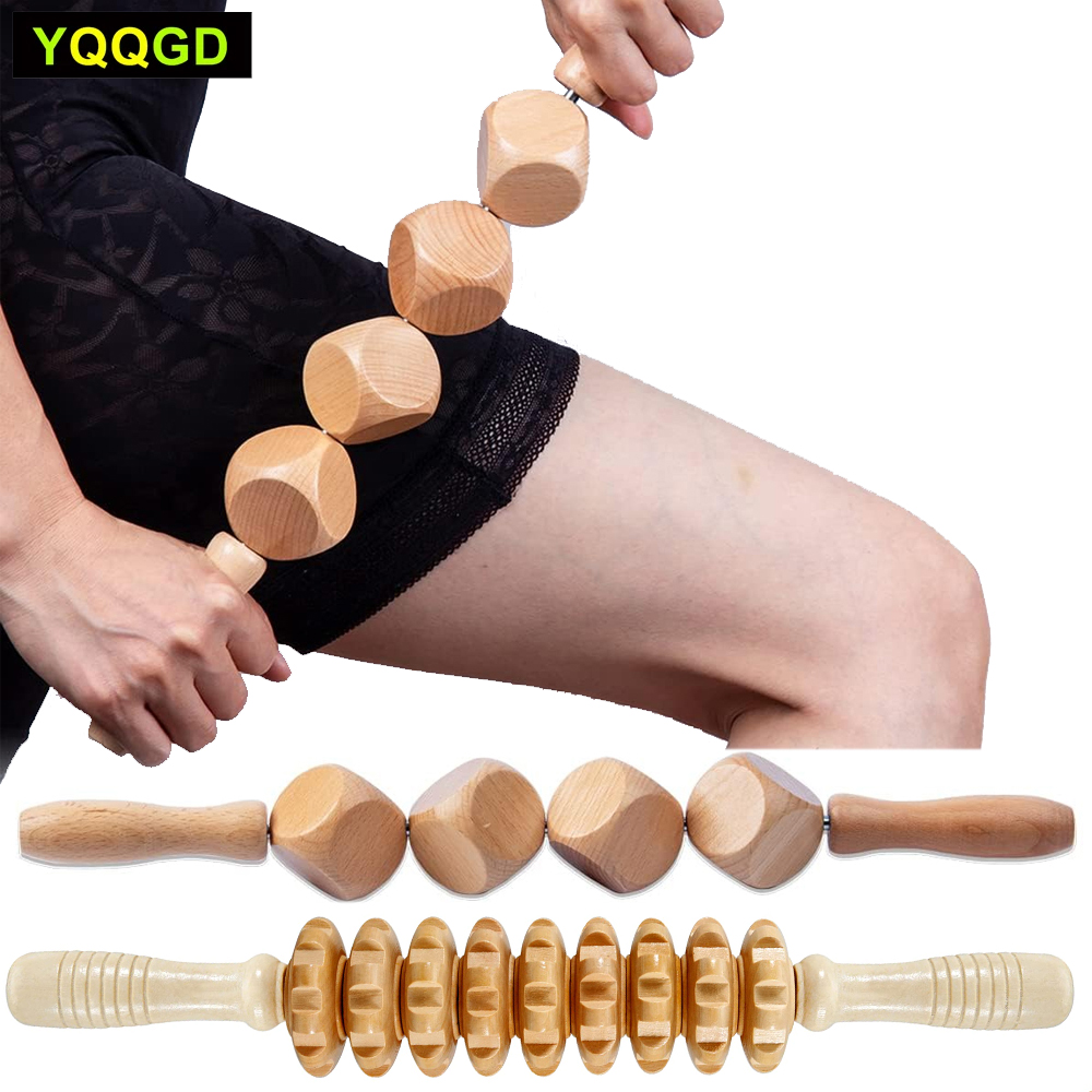 1Pc Wooden Massage Roller,Cube - Dice Tower Wooden บทวิจารณ์และราคา