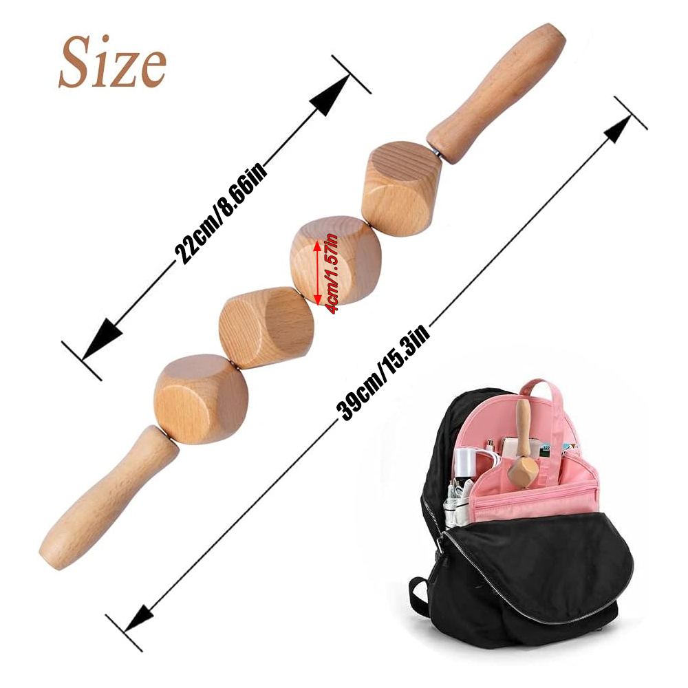 1Pc Wooden Massage Roller,Cube - Dice Tower Wooden บทวิจารณ์และราคา