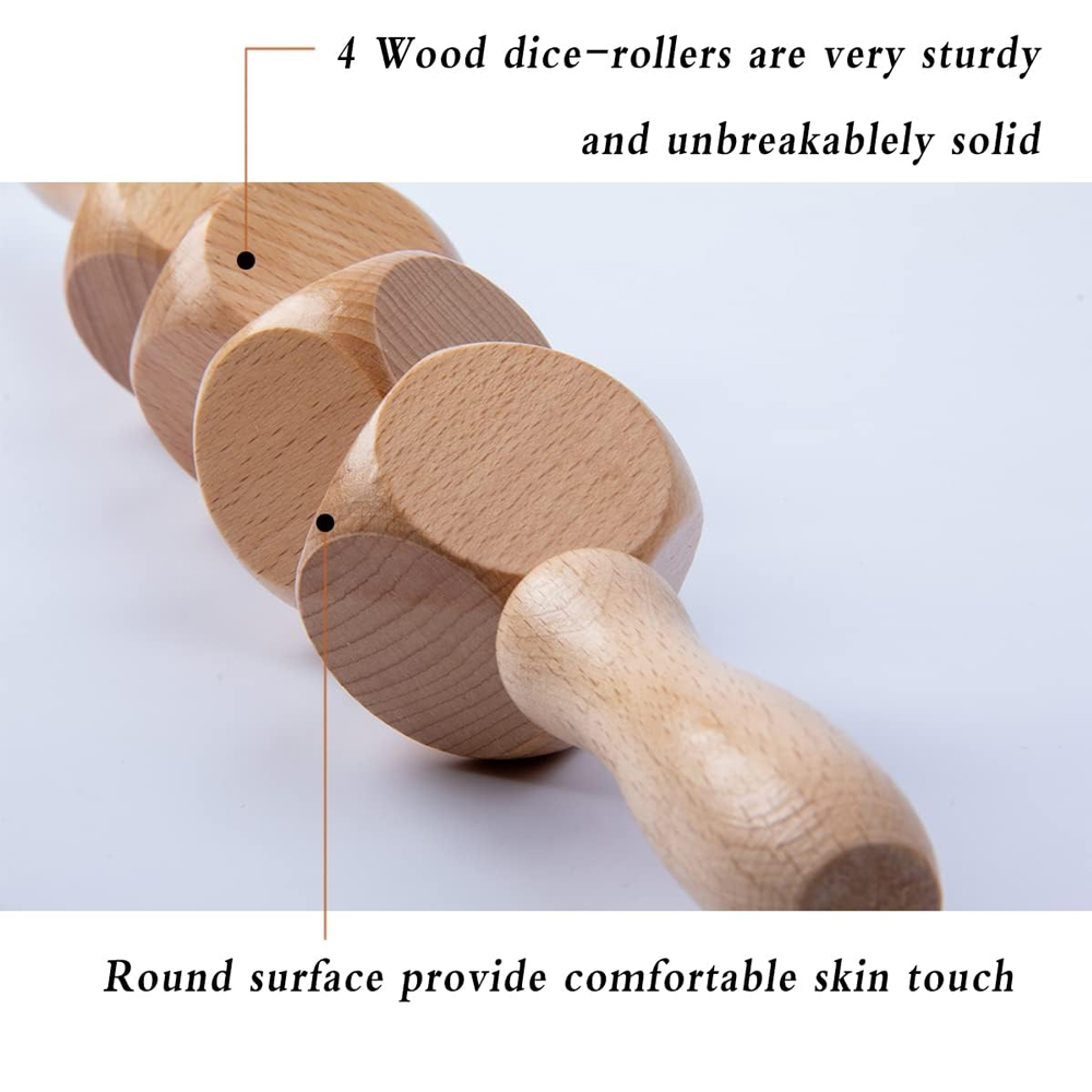 1Pc Wooden Massage Roller,Cube - Dice Tower Wooden บทวิจารณ์และราคา