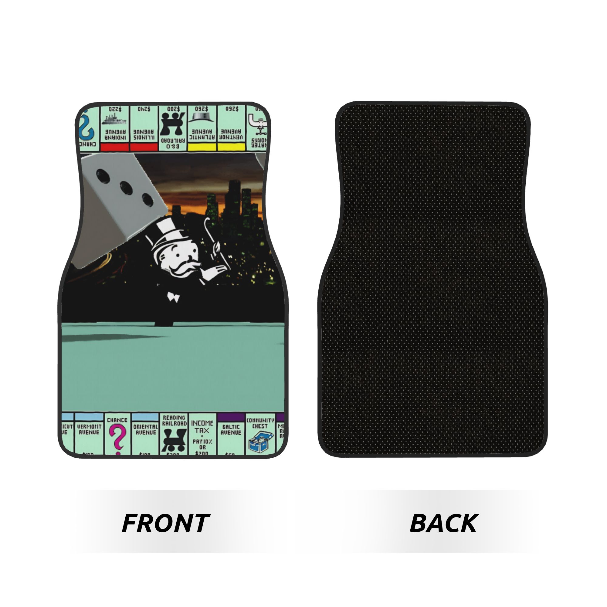 Crystal Velvet Car Floor Mats  - Board Game Monopoly บทวิจารณ์และราคา