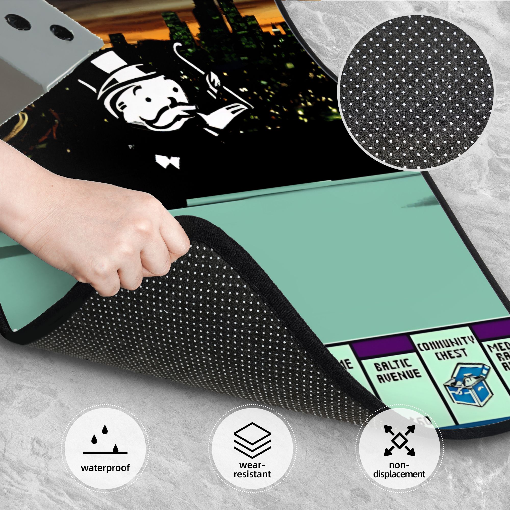 Crystal Velvet Car Floor Mats  - Board Game Monopoly บทวิจารณ์และราคา