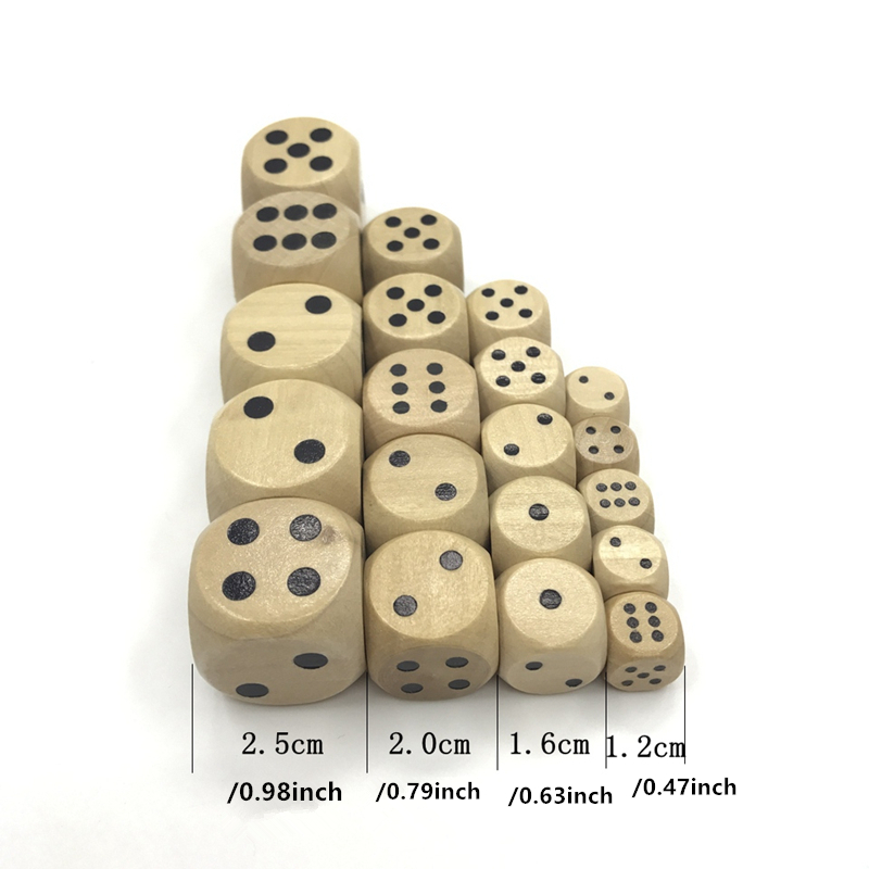 New 100 pcs pack games 12/16/2 - Dice Tower Wooden บทวิจารณ์และราคา