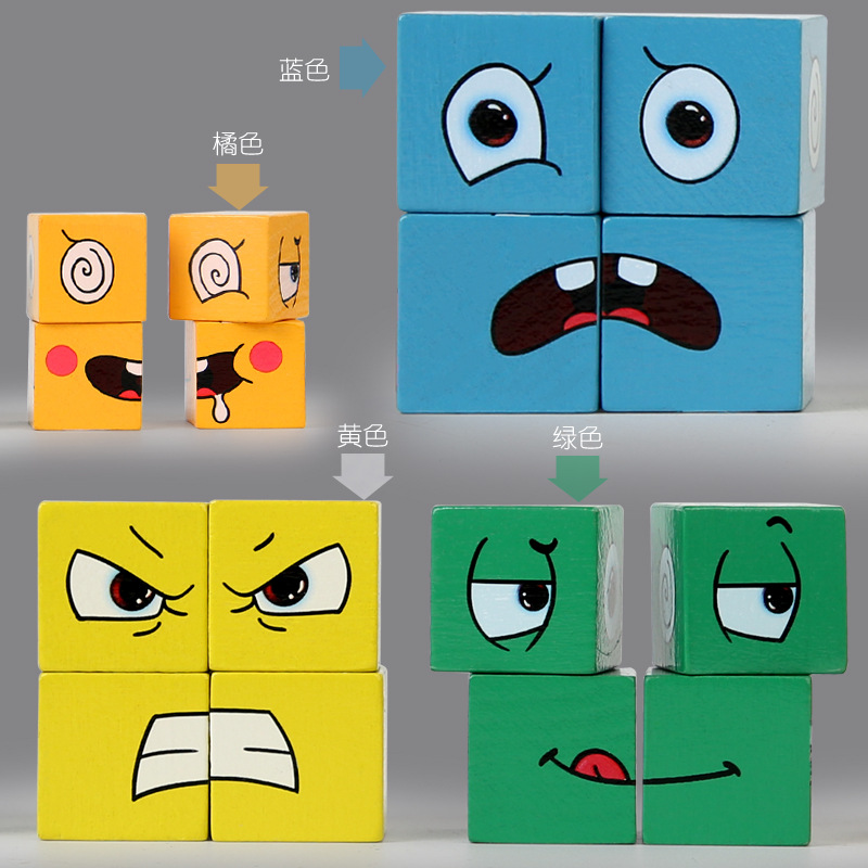 Kids Face Change Expression Pu - Dice Tower Wooden บทวิจารณ์และราคา