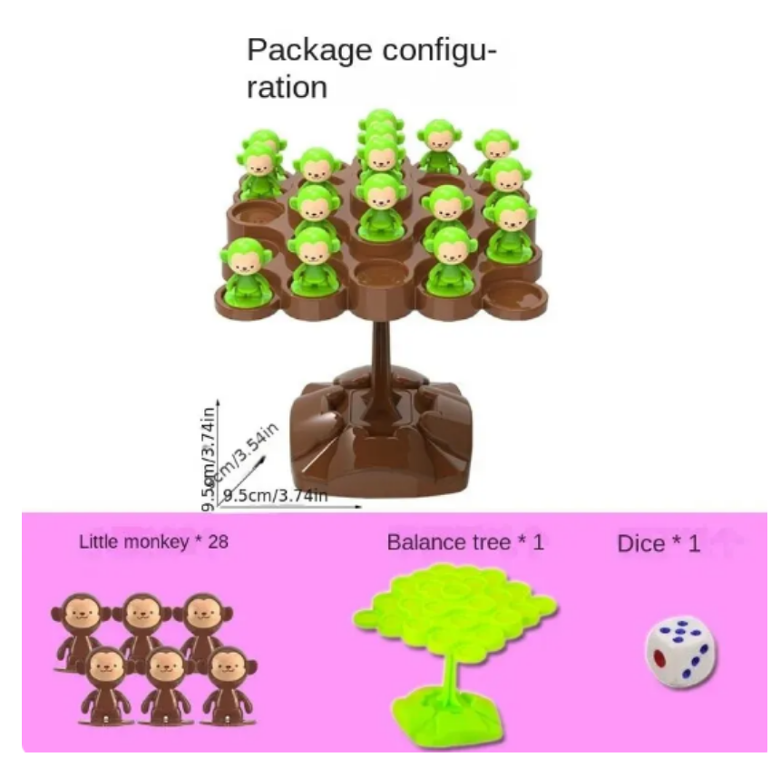 Monkey Balance Tree Focus Bala - Board Game Ideas บทวิจารณ์และราคา