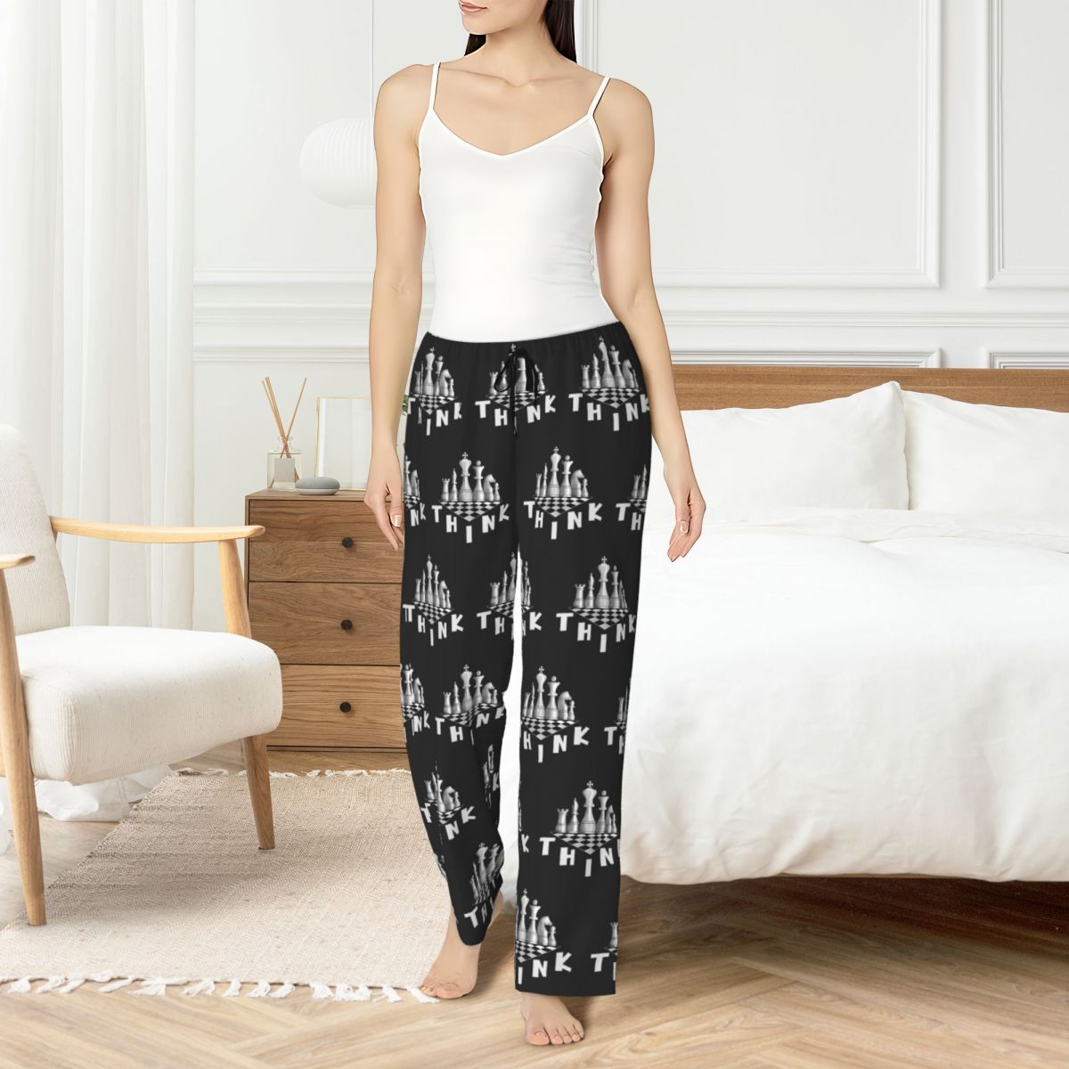 Custom Chess Board Pajama Pant - Board Game Is บทวิจารณ์และราคา