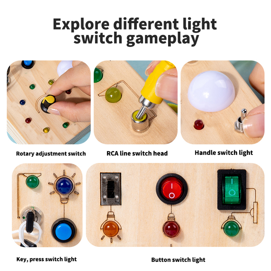 Montessori Busy Board Sensory  - Board Game Ideas บทวิจารณ์และราคา