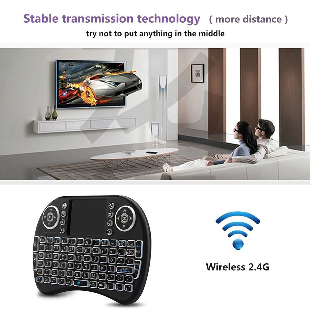 Backlit Mini Wireless Keyboard - Board Game Journal บทวิจารณ์และราคา