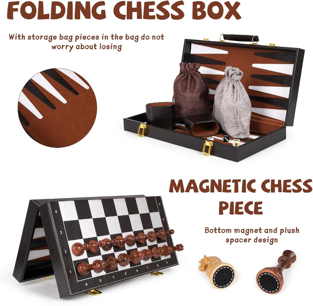 3 in 1 Magnetic Chess Set, Che - Magnetic Travel Chess บทวิจารณ์และราคา