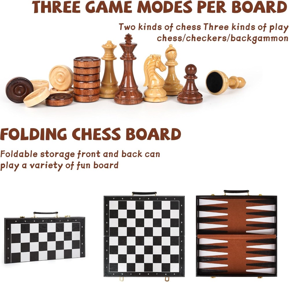 3 in 1 Magnetic Chess Set, Che - Magnetic Travel Chess บทวิจารณ์และราคา