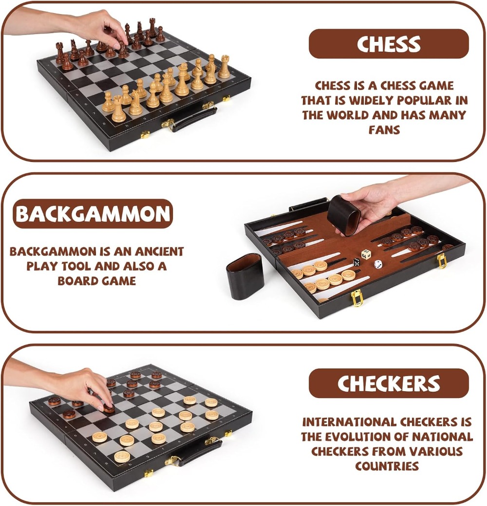 3 in 1 Magnetic Chess Set, Che - Magnetic Travel Chess บทวิจารณ์และราคา