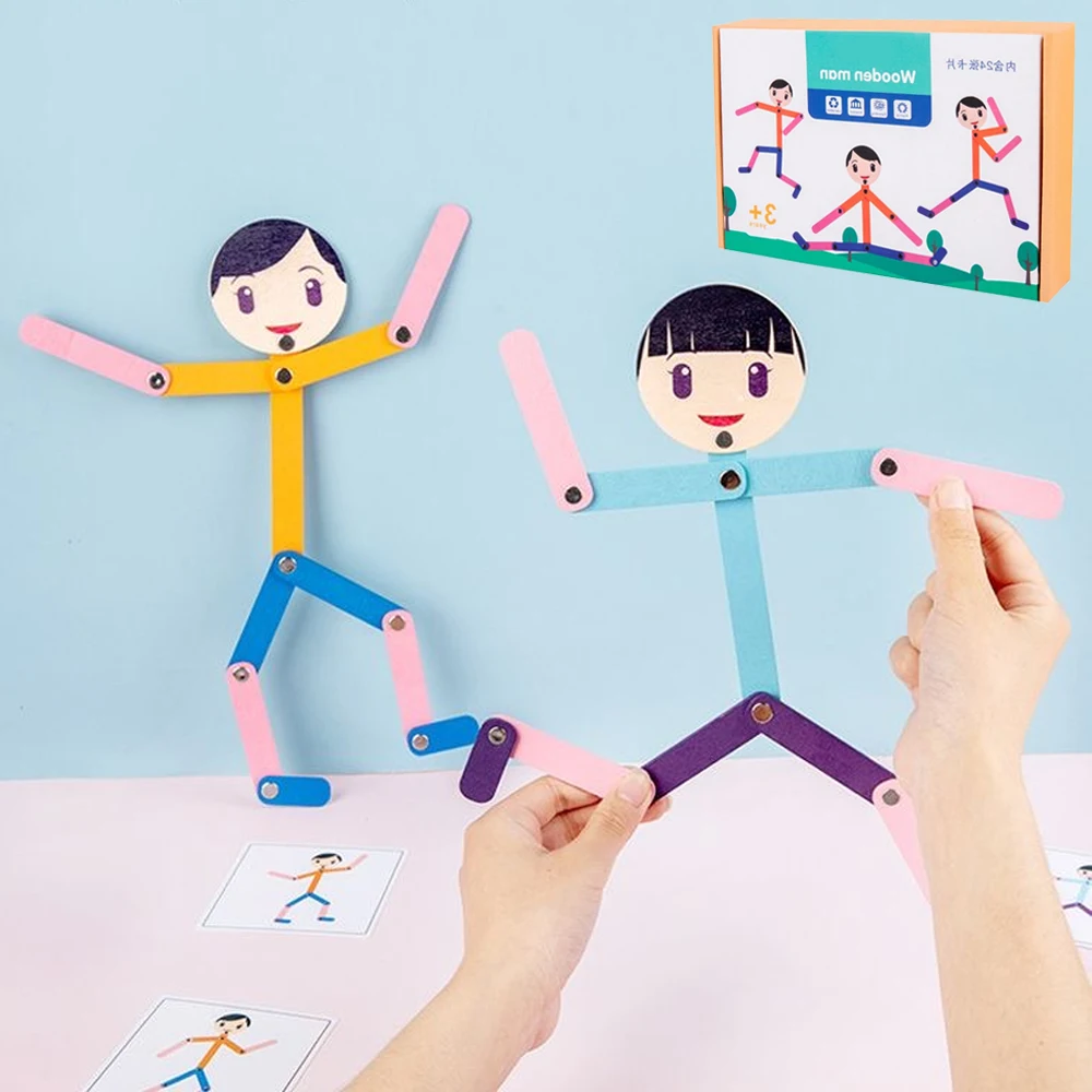 Sport Wooden Man Material DIY  - Board Game Ideas บทวิจารณ์และราคา