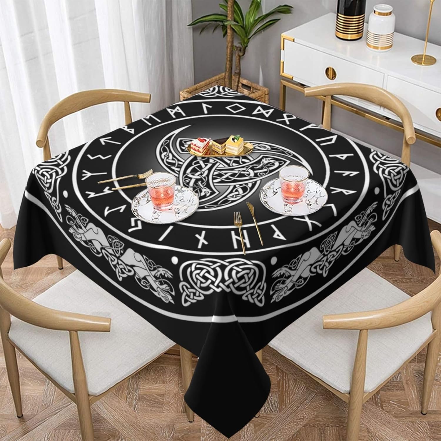 Viking Style Rectangle Tablecl - Board Game Vikings บทวิจารณ์และราคา